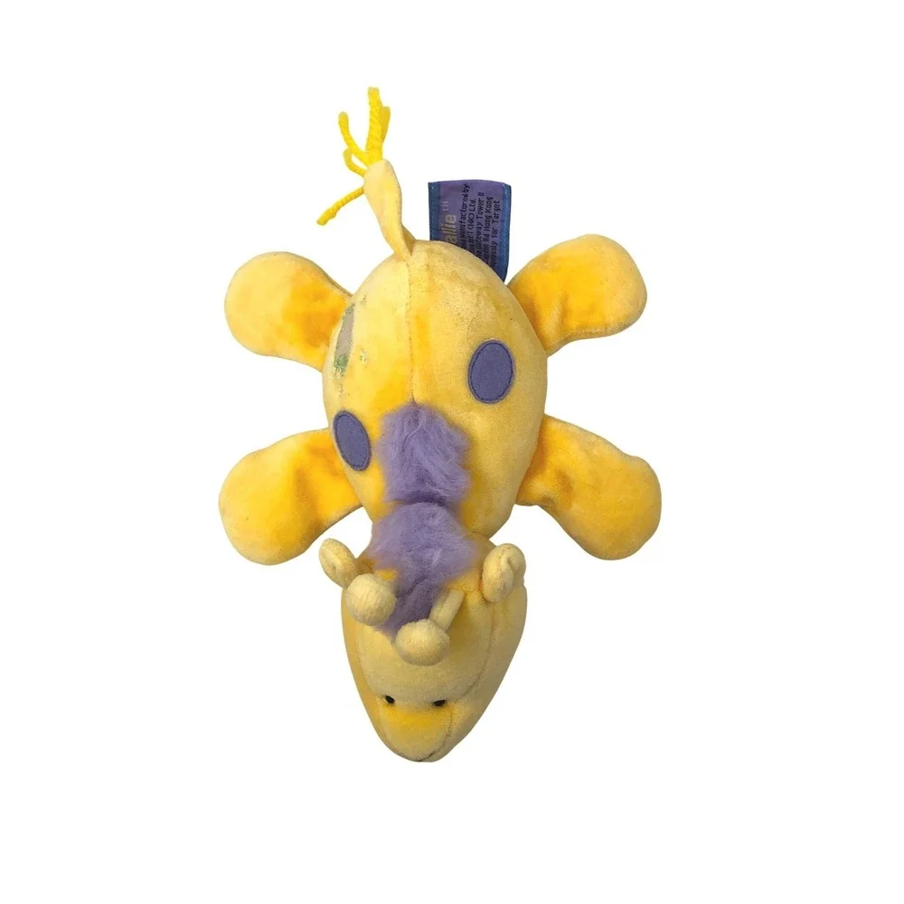 Tallie‎ Target Giraffe Plush Yellow Rattle Purple Spots Small Lovey VTG Y2K